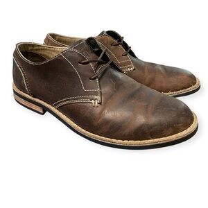 Vintage Men's Original Penguin Brown Leather Oxfords Size 9.5